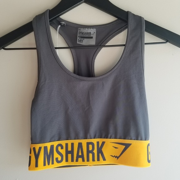 Gymshark Other - Gymshark Fit Sports Bra | Charcoal Citrus | XS